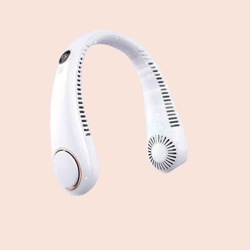 BreezeLoop bladeless neck fan in white