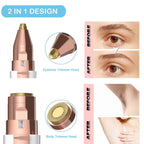 Brow and face precision trimmer with LED – view 2