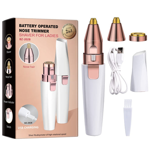 Brow and face precision trimmer with LED – Skin Story