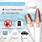 Brow and face precision trimmer with LED – view 3